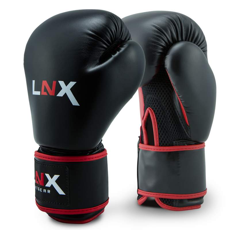 LNX Boxhandschuhe Pro Fight Evo schwarz/rot (001) 14 Oz