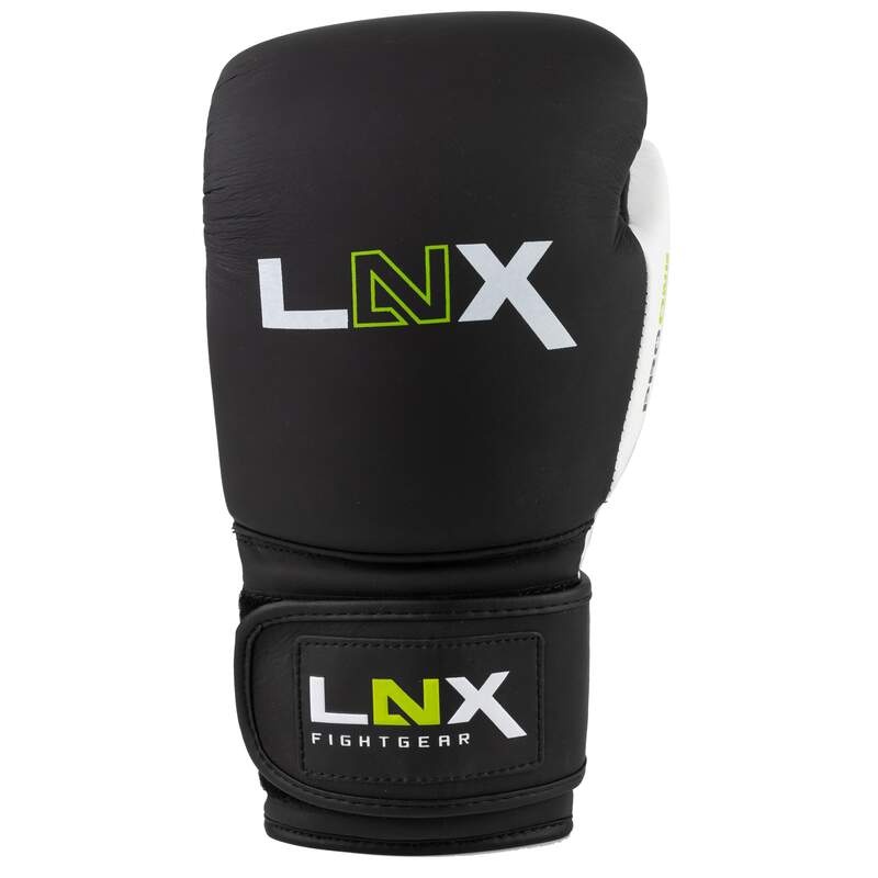 LNX Boxhandschuhe Pro One Leder schwarz/weiß (001) 16 Oz