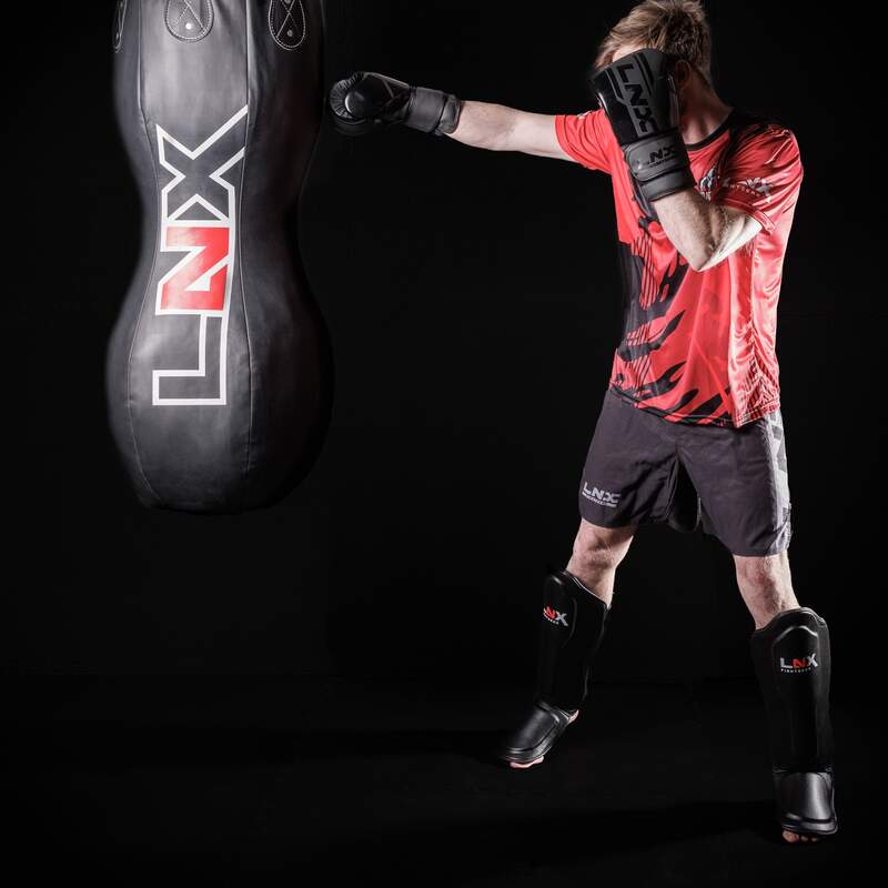 LNX Schienbeinschtzer Muay Thai Pro Fight Ultimatte Black XL
